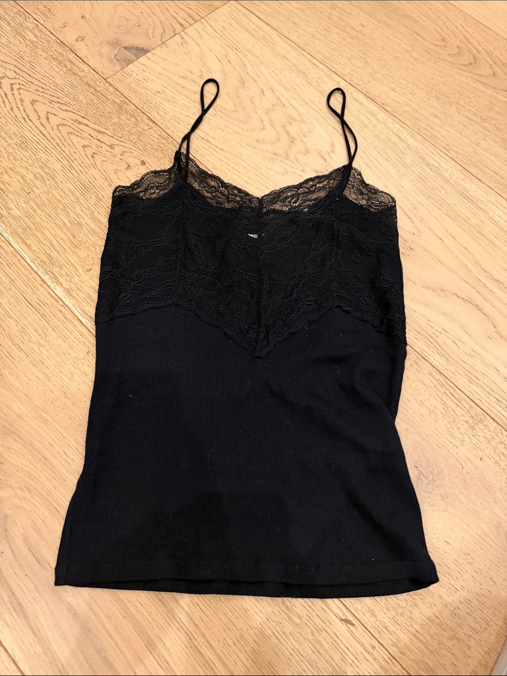 Zara Lace Camisole in Black Size Medium